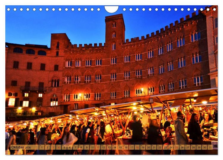 Produktbild: Sehnsucht nach SIENA (Wandkalender 2026 DIN A4 quer), CALVENDO Monatskalender