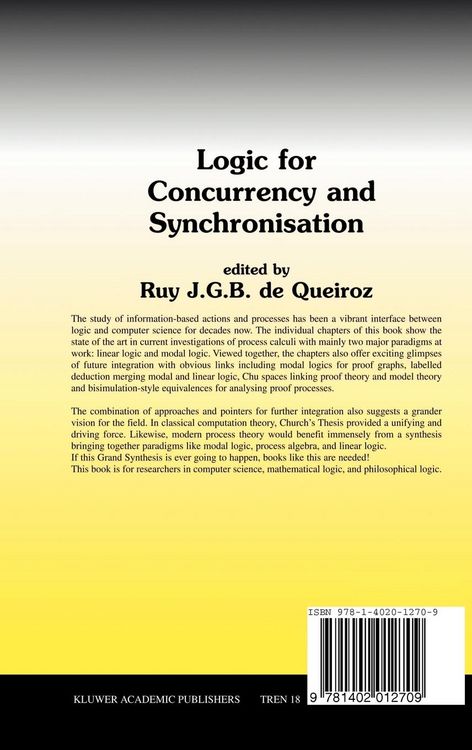 Produktbild: Logic for Concurrency and Synchronisation