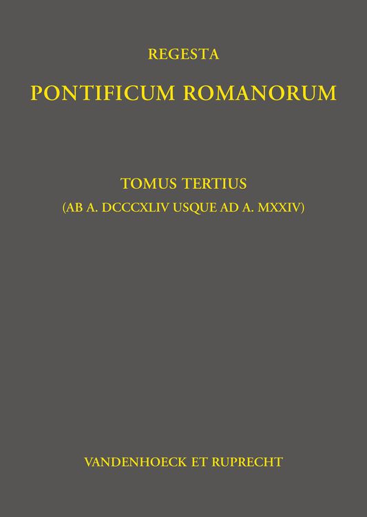 Produktbild: Regesta Pontificum Romanorum