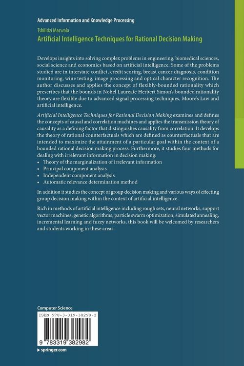 Produktbild: Artificial Intelligence Techniques for Rational Decision Making