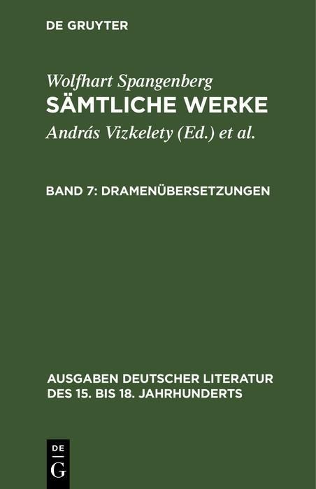 Produktbild: Dramen&uuml;bersetzungen