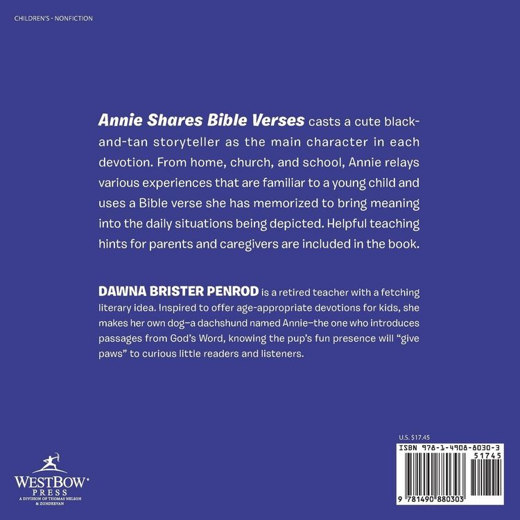 Produktbild: Annie Shares Bible Verse