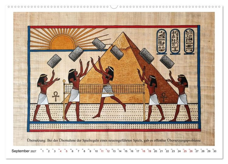 Produktbild: Am Nil ist auch nur Montag (hochwertiger Premium Wandkalender 2027 DIN A2 quer), Kunstdruck in Hochglanz