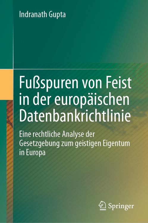 Produktbild: Fu&szlig;spuren von Feist in der europ&auml;ischen Datenbankrichtlinie