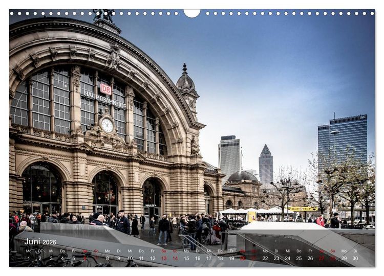 Produktbild: Frankfurt city view (Wandkalender 2026 DIN A3 quer), CALVENDO Monatskalender