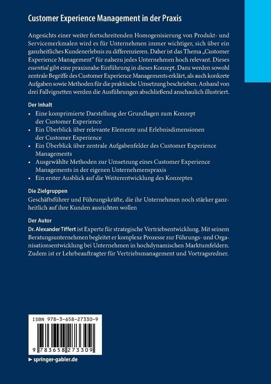 Produktbild: Customer Experience Management in der Praxis
