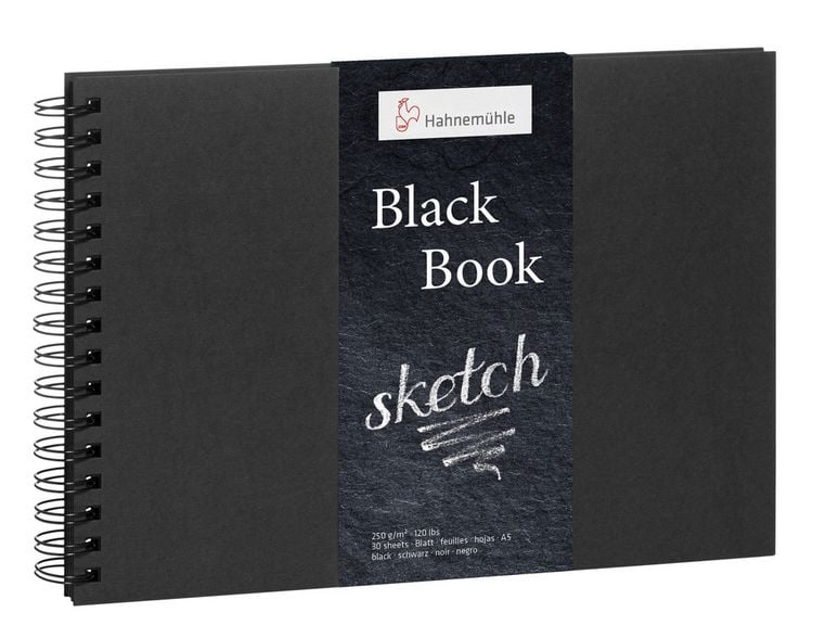 Produktbild: Hahnem&uuml;hle Papier Black Book, DIN A 5, 250 g/m&sup2;