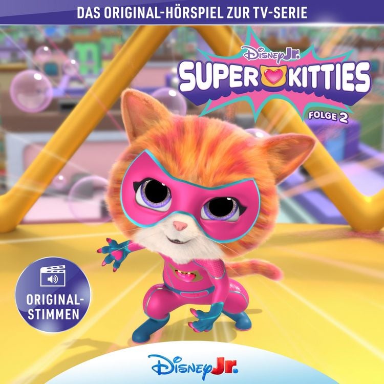 Produktbild: 02: Die SuperKitties und der Superfan / Die SuperKitties und die Seifenblasenplage / Die SuperKitties und die Ballplage / Die SuperKitties und der Autodiebstahl (H&ouml;rspiel zur Disney TV-Serie)