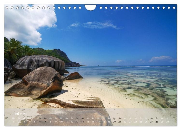 Produktbild: Seychellen - Paradis im indischen Ozean (Wandkalender 2026 DIN A4 quer), CALVENDO Monatskalender