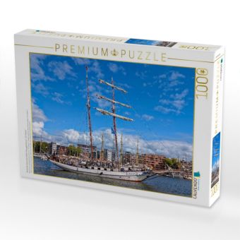 Produktbild: CALVENDO Puzzle Opulenter Zweimast-Gaffel-Topsegelschoner "J.R. Tolkien" | 1000 Teile Lege-Gr&ouml;&szlig;e 64x48cm Foto-Puzzle f&uuml;r gl&uuml;ckliche Stunden