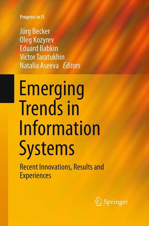 Produktbild: Emerging Trends in Information Systems