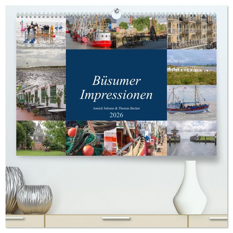 Produktbild: B&uuml;sumer Impressionen (hochwertiger Premium Wandkalender 2026 DIN A2 quer), Kunstdruck in Hochglanz
