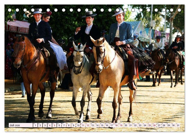 Produktbild: Feria de Abril (Tischkalender 2026 DIN A5 quer), CALVENDO Monatskalender