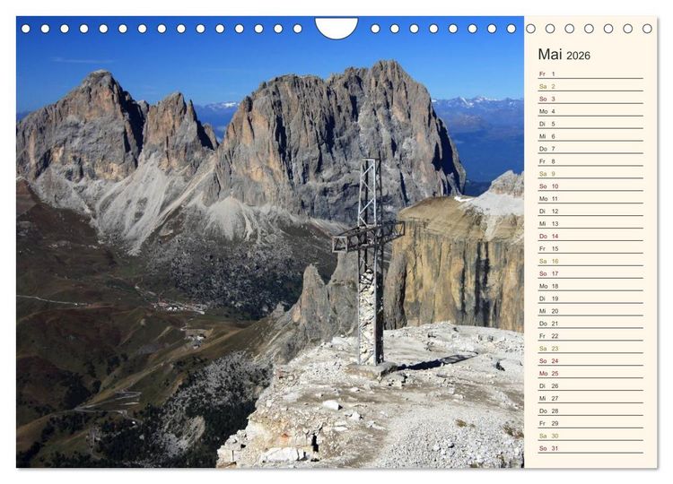 Produktbild: Weltnaturerbe DOLOMITEN (Wandkalender 2026 DIN A4 quer), CALVENDO Monatskalender