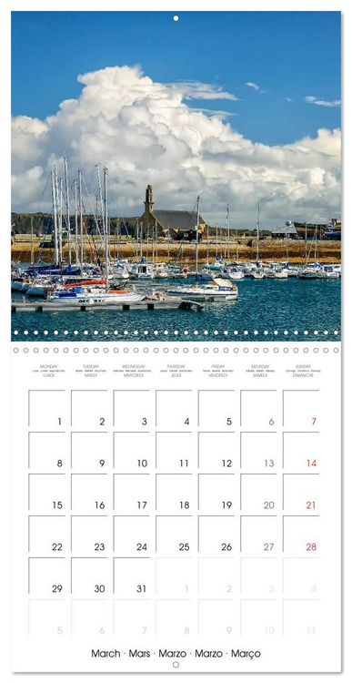 Produktbild: La Bretagne la presqu&rsquo;&icirc;le de Crozon (Calendrier mural carr&eacute; 2027 30x30 cm) Calendrier double avec une page pour vos prises de notes