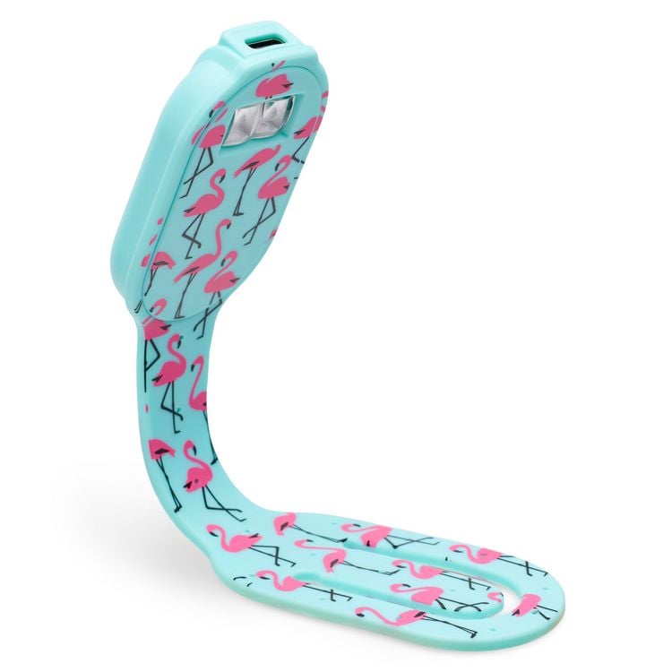 Produktbild: Flexilight RC (Flamingo) - wiederaufladbares Leselicht - 2 in 1 Leselampe & Lesezeichen - LED Leselicht - Geschenk für Leser, Buchliebhaber - Deutsche