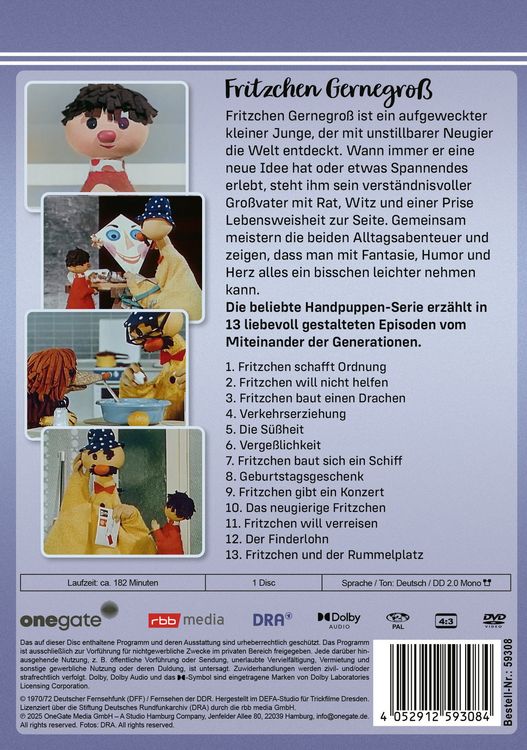 Produktbild: Fritzchen Gernegro&szlig; - Folgen 1-13