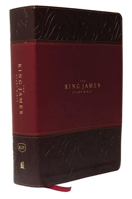 Produktbild: The King James Study Bible, Imitation Leather, Burgundy, Indexed, Full-Color Edition