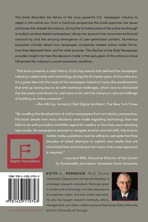 Produktbild: The Decline of the Daily Newspaper