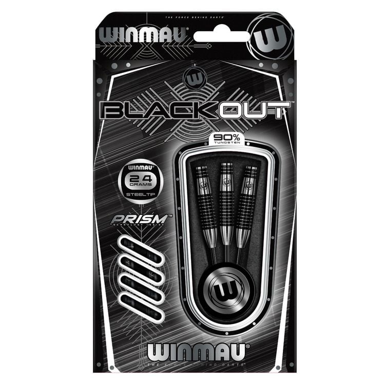 Produktbild: Winmau 7096.01 - Steeldart Winmau Blackout 1043-24g