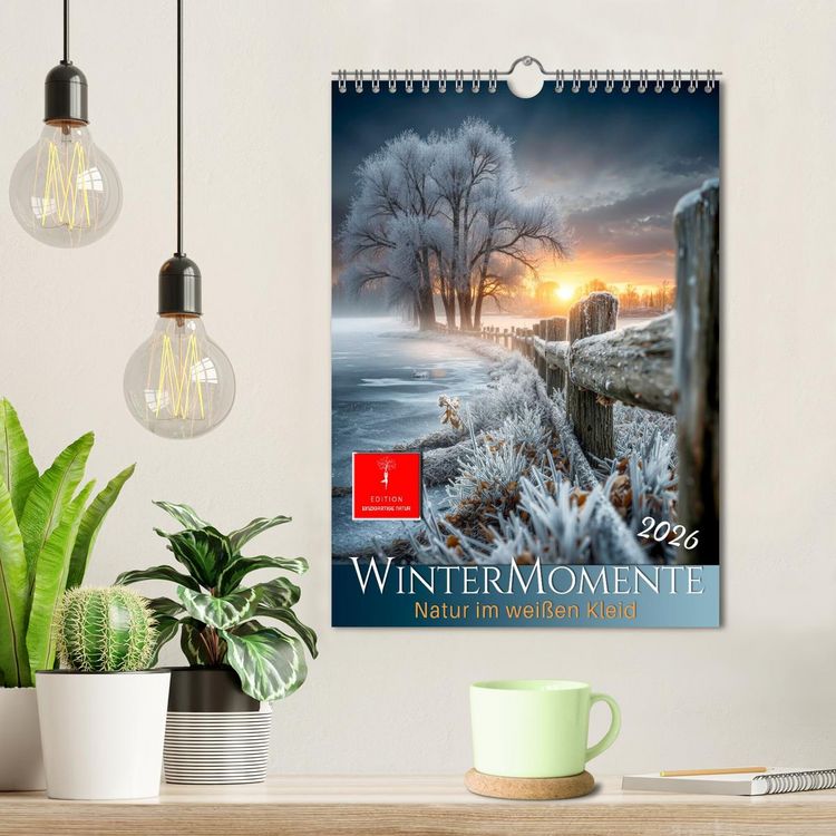 Produktbild: Wintermomente - Natur im wei&szlig;en Kleid (Wandkalender 2026 DIN A4 hoch), CALVENDO Monatskalender