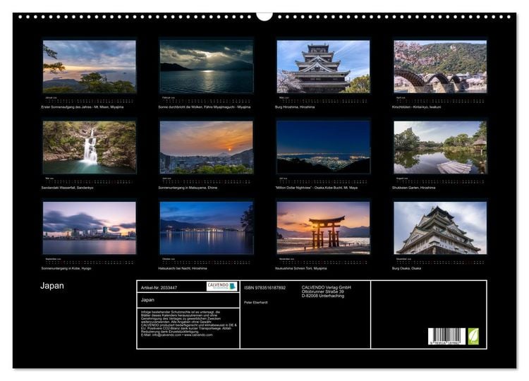 Produktbild: Japan (Wandkalender 2026 DIN A2 quer), CALVENDO Monatskalender