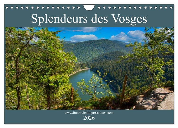 Produktbild: Splendeurs des Vosges (Calendrier mural 2026 DIN A4 vertical), CALVENDO calendrier mensuel