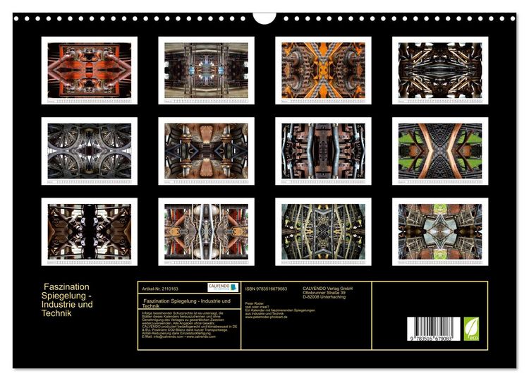 Produktbild: Faszination Spiegelung - Industrie und Technik (Wandkalender 2026 DIN A3 quer), CALVENDO Monatskalender