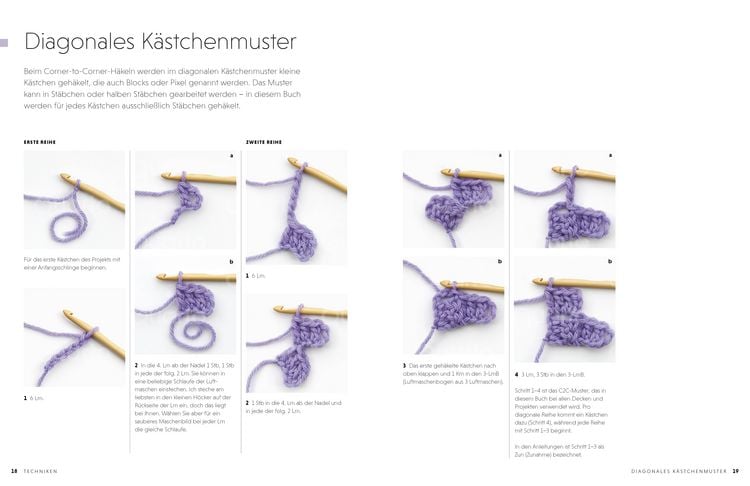 Produktbild: Bunte H&auml;keldecken Corner-to-Corner
