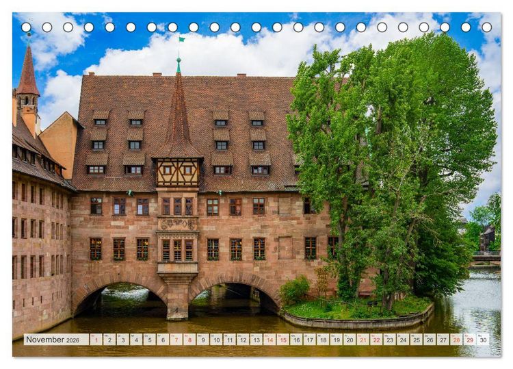 Produktbild: N&uuml;rnberg Impressionen (Tischkalender 2026 DIN A5 quer), CALVENDO Monatskalender