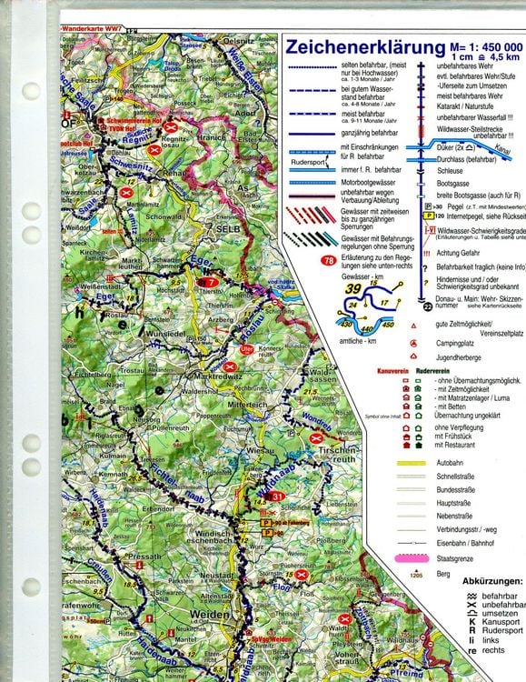 Produktbild: Wassersport-Wanderkarte / Deutschland S&uuml;dost mit Altm&uuml;hl, Naab und Regen f&uuml;r Kanu- und Rudersport