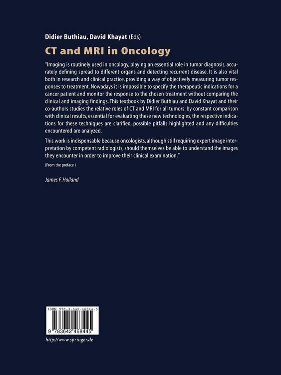 Produktbild: CT and MRI in Oncology