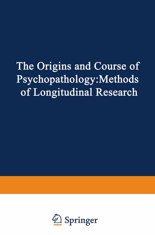 Produktbild: The Origins and Course of Psychopathology