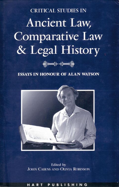 Produktbild: Critical Studies in Ancient Law, Comparative Law and Legal History