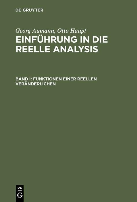 Produktbild: Funktionen einer reellen Ver&auml;nderlichen