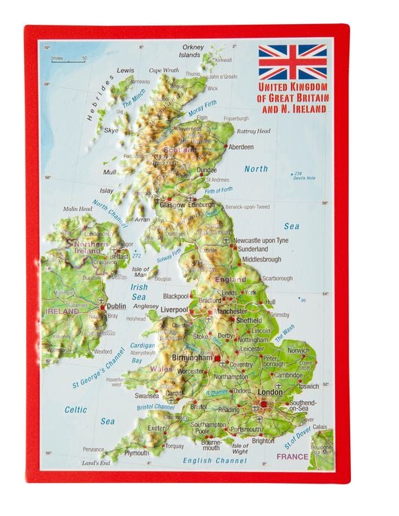 Produktbild: Reliefpostkarte Great Britain