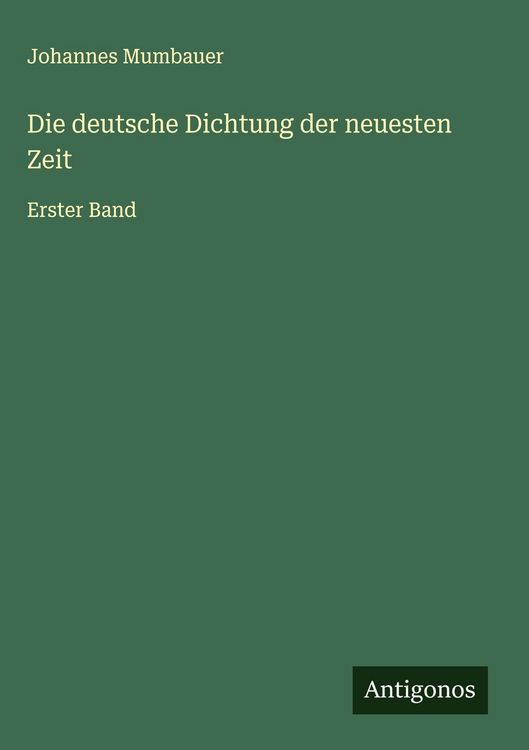 Produktbild: Die deutsche Dichtung der neuesten Zeit