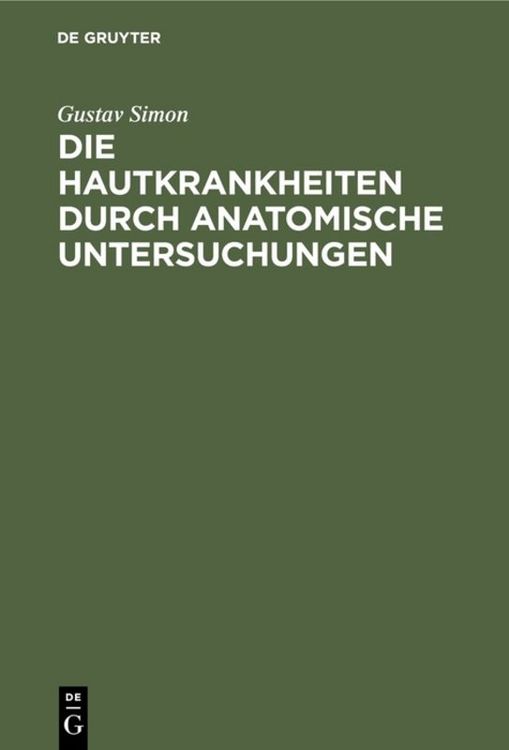 Produktbild: Die Hautkrankheiten durch anatomische Untersuchungen