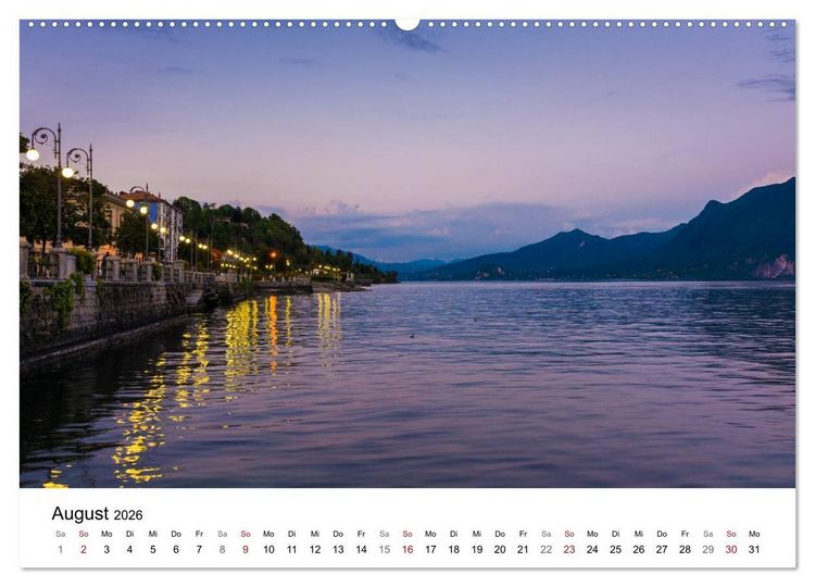 Produktbild: Lago Maggiore - Unterwegs am Westufer (hochwertiger Premium Wandkalender 2026 DIN A2 quer), Kunstdruck in Hochglanz