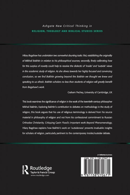 Produktbild: Religion in the Thought of Mikhail Bakhtin