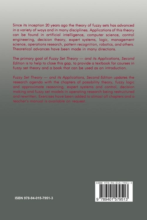 Produktbild: Fuzzy Set Theory &mdash; and Its Applications