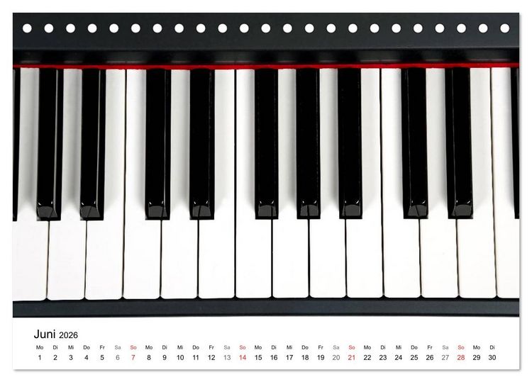 Produktbild: Musik ist mein Leben (Tischkalender 2026 DIN A5 quer), CALVENDO Monatskalender
