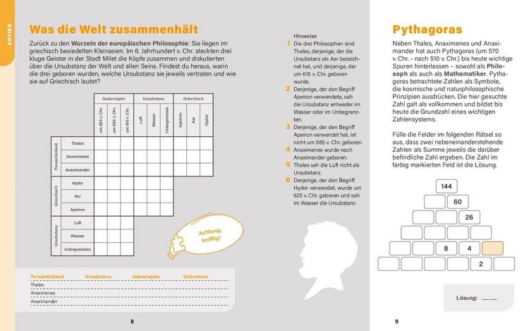 Produktbild: Die gro&szlig;en Philosophen I Wissen in R&auml;tseln