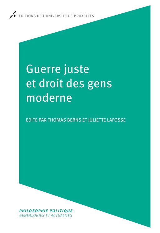 Produktbild: Guerre juste et droit des gens moderne