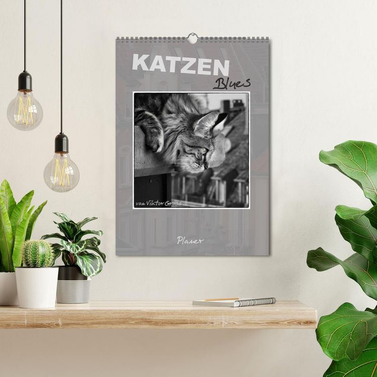 Produktbild: Katzen Blues / Planer (Wandkalender 2026 DIN A3 hoch), CALVENDO Monatskalender