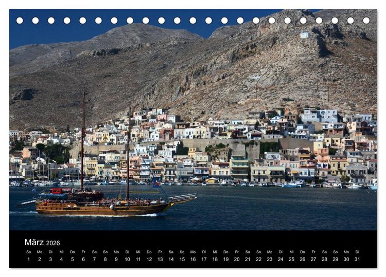 Produktbild: Dodekanes - Impressionen aus Kos, Kalymnos und Nisyros (Tischkalender 2026 DIN A5 quer), CALVENDO Monatskalender