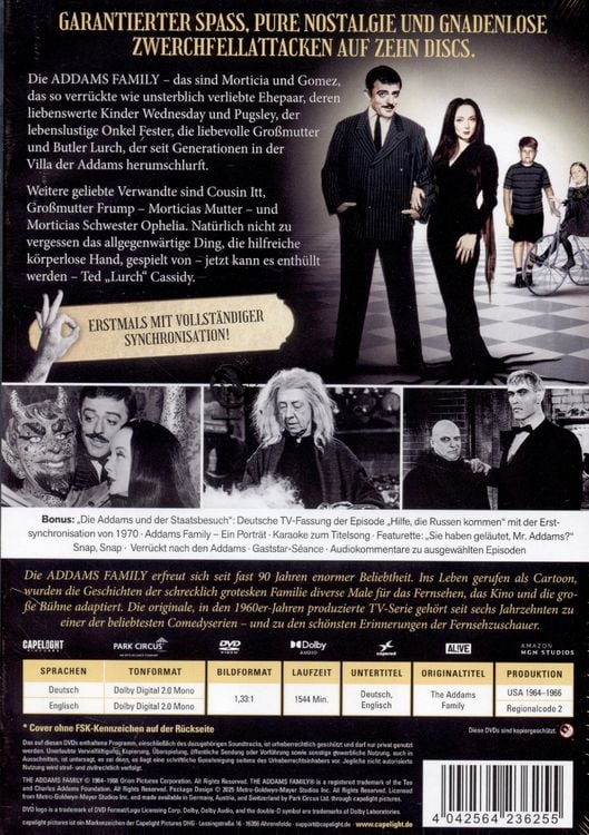 Produktbild: Addams Family - Die komplette Serie [10 DVDs]