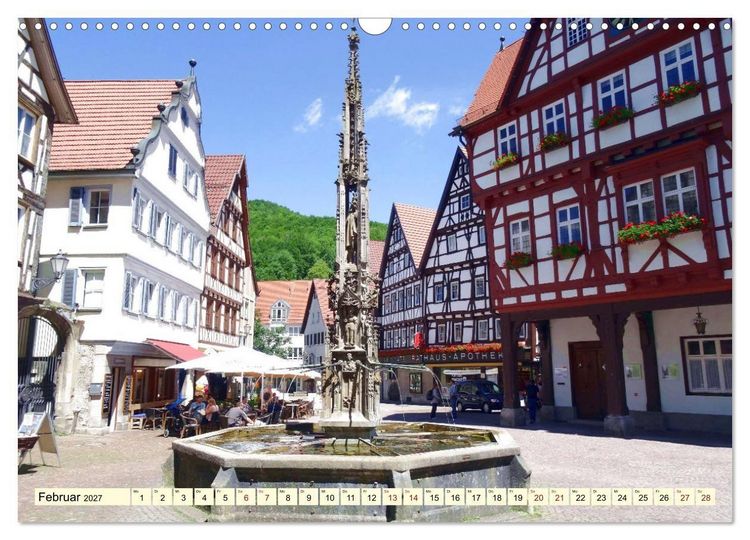 Produktbild: Unterwegs in Bad Urach (Wandkalender 2027 DIN A3 quer), CALVENDO Monatskalender