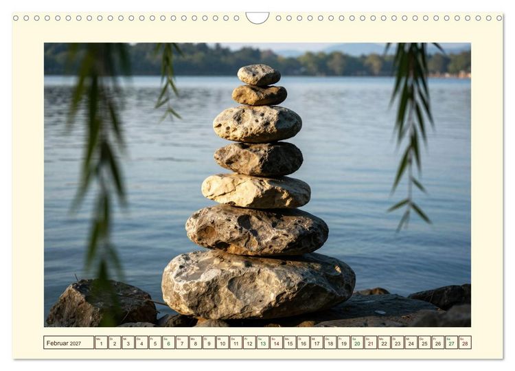 Produktbild: Gestaltete Stille - Wo die Natur zur Skulptur wird (Wandkalender 2027 DIN A3 quer), CALVENDO Monatskalender