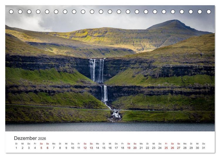 Produktbild: F&auml;r&ouml;er Inseln - Geheimnisvolle Inseln im Nordatlantik (Tischkalender 2026 DIN A5 quer), CALVENDO Monatskalender